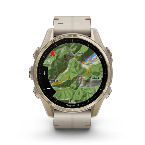 Smartwatch Garmin in acciaio gold e silicone grey sandstone MISURA UNICA