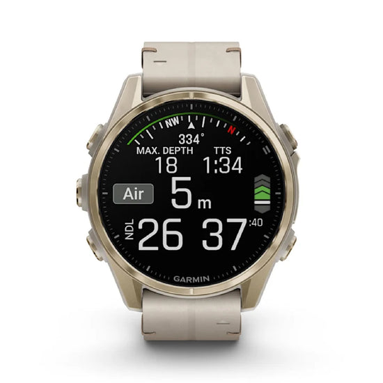 Smartwatch Garmin in acciaio gold e silicone grey sandstone MISURA UNICA
