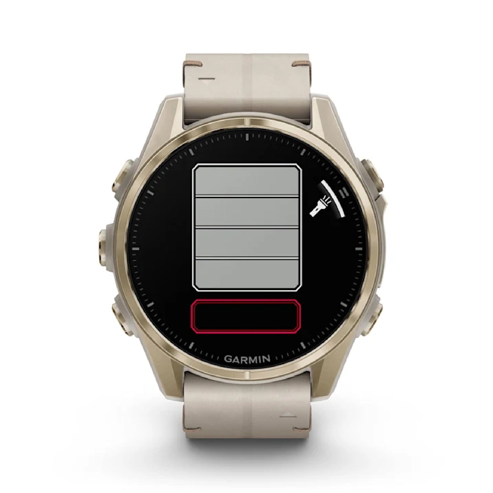 Smartwatch Garmin in acciaio gold e silicone grey sandstone MISURA UNICA