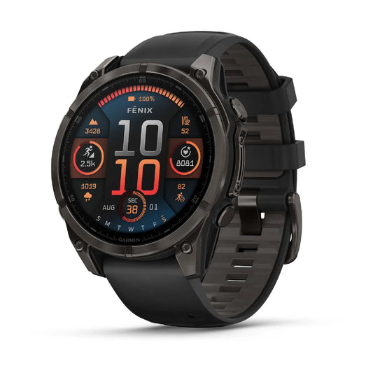 Smartwatch Garmin in titanio con cinturino in silicone gray MISURA UNICA
