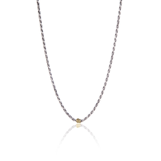 Collana uomo Giacomo Burroni argento 925 con nodo MISURA UNICA