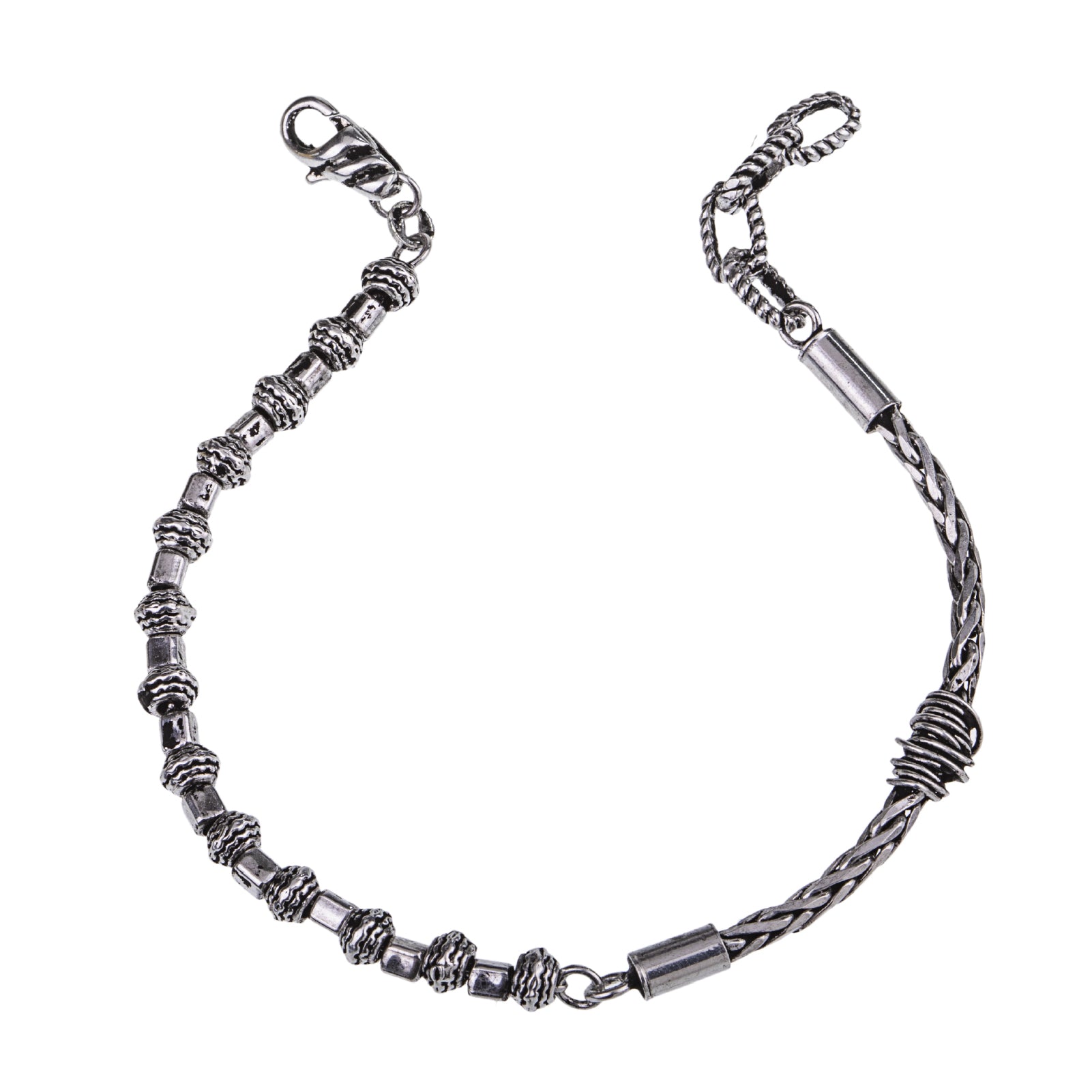 Bracciale da uomo collezione Giacomo Burroni in argento Regolabile 19-21 cm