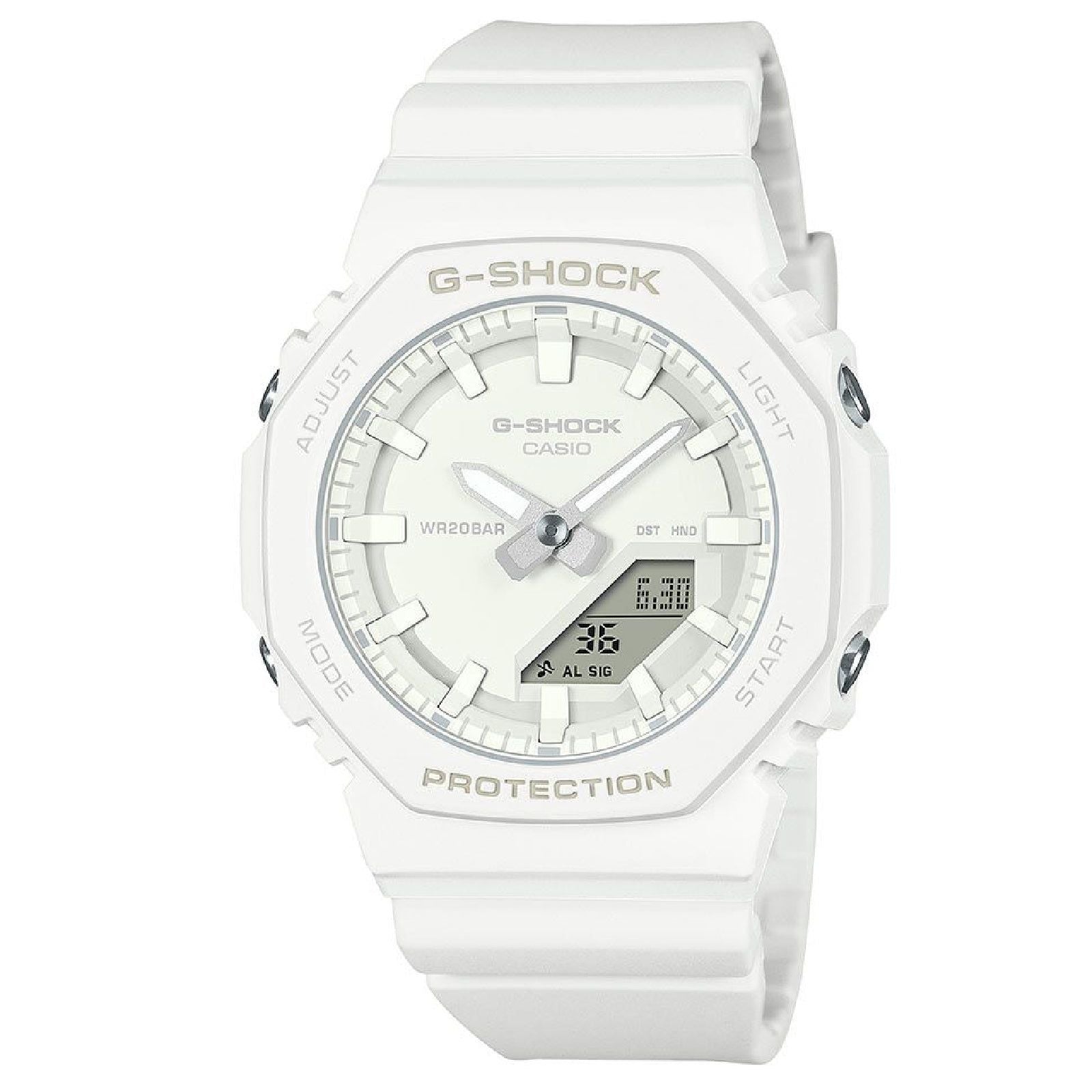 Orologio digitale analogico donna Casio G-Shock resina bianco