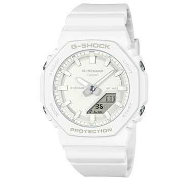 Orologio digitale analogico donna Casio G-Shock resina bianco 46x40mm GMA-P2100-7AER-1