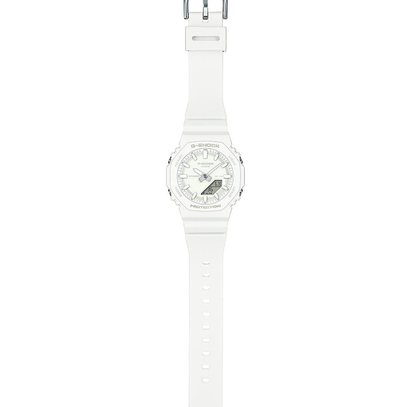 Orologio digitale analogico donna Casio G-Shock resina bianco 46x40mm GMA-P2100-7AER-2