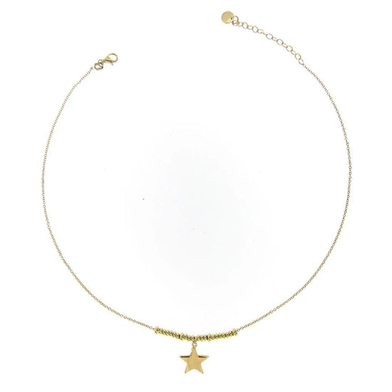Collana donna Rue Des Mille I Sogni Son Desideri argento dorato con stella GR-002-1SOG-STE-AU-1