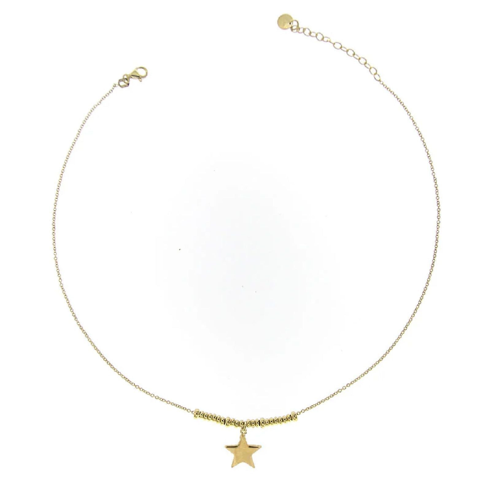 Collana donna Rue Des Mille I Sogni Son Desideri argento dorato con stella GR-002-1SOG-STE-AU-1