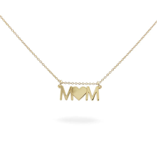 Collana donna Rue Des Mille Mum Selection in argento dorato con scritta mom GR-LAS-MOM-AU-1