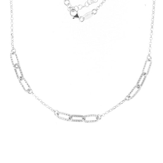 Collana donna Fraboso Gioielli in argento maglie ovali GR10594RH-1