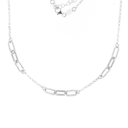 Collana donna Fraboso Gioielli in argento maglie ovali GR10594RH-1
