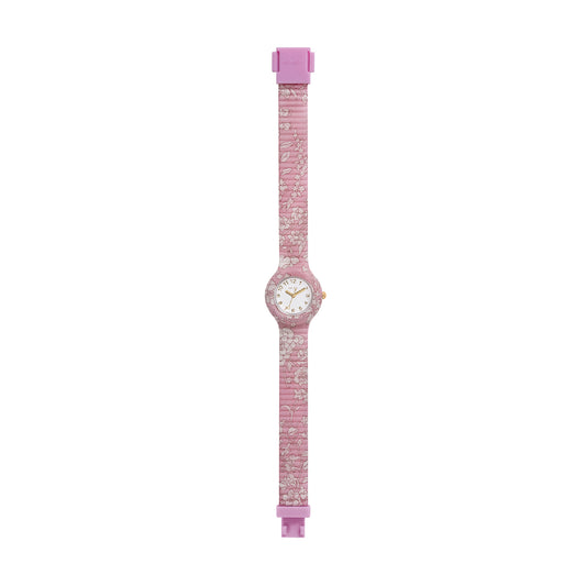 Orologio solo tempo Hip Hop Winter Blossom pink MISURA UNICA