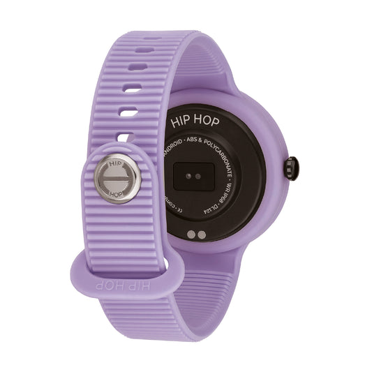 Orologio Smartwatch Hip Hop in silicone lilla e beige MISURA UNICA