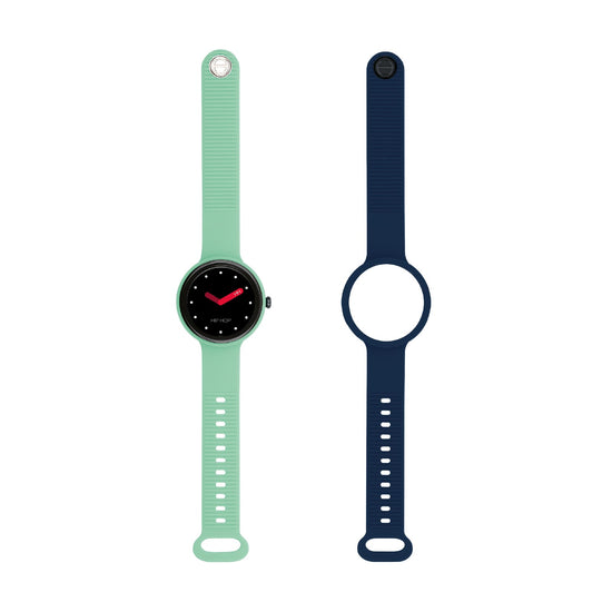 Orologio Smartwatch Hip Hop in silicone colore verde e blu MISURA UNICA