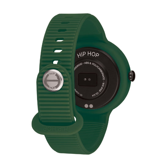 Orologio Smartwatch uomo Hip Hop in silicone verde e blu MISURA UNICA