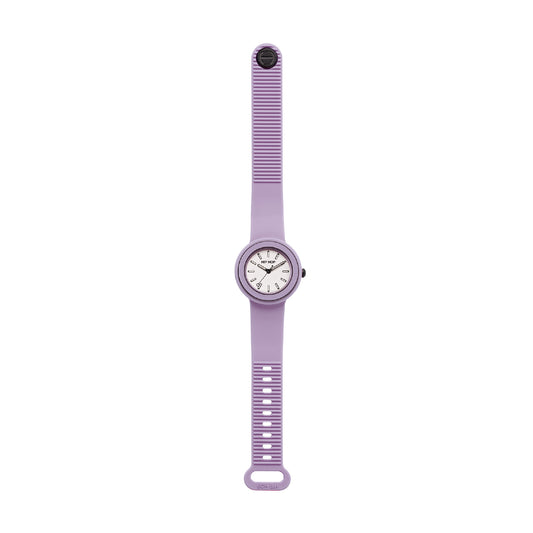 Orologio da donna Hip Hop in silicone di colore lilla MISURA UNICA