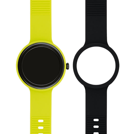 Orologio Smartwatch unisex Hip Hop Hero.Next ABS e silicone giallo 41mm HWU1195-1