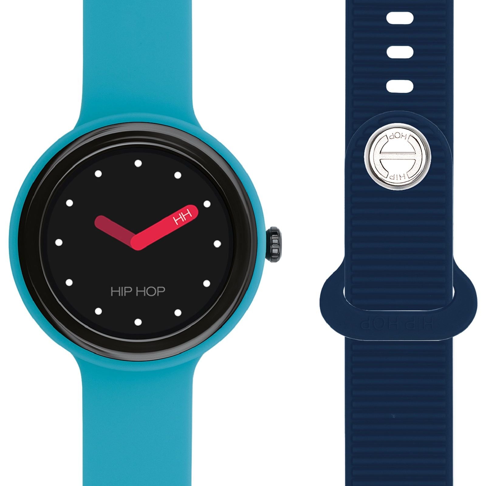 Orologio Smartwatch unisex Hip Hop Hero.Next silicone azzurro 41mm HWU1201-4