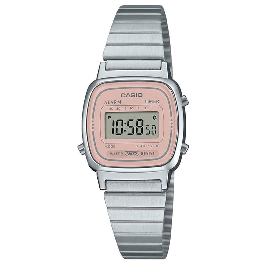 Orologio digitale donna Casio Vintage Soft Color quadrante rosa 30x24mm LA670WEA-4A2EF-1