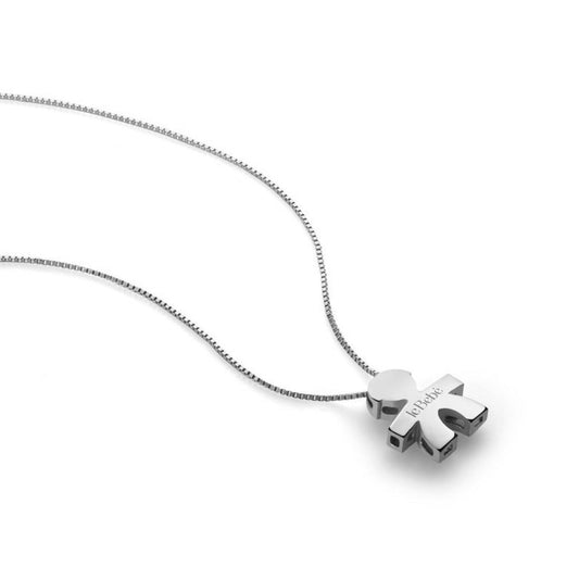 Collana da donna in oro bianco leBebé I Tesorini con ciondolo bimbo 1 cm LBB920-2