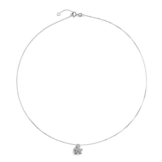 Collana donna leBebé I Tesorini oro bianco con bimbo di diamanti 0,11ct LBB950-2