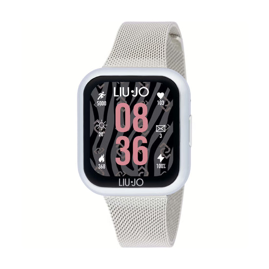 Smartwatch Liu Jo Mini in acciaio e cinturino maglia milano MISURA UNICA