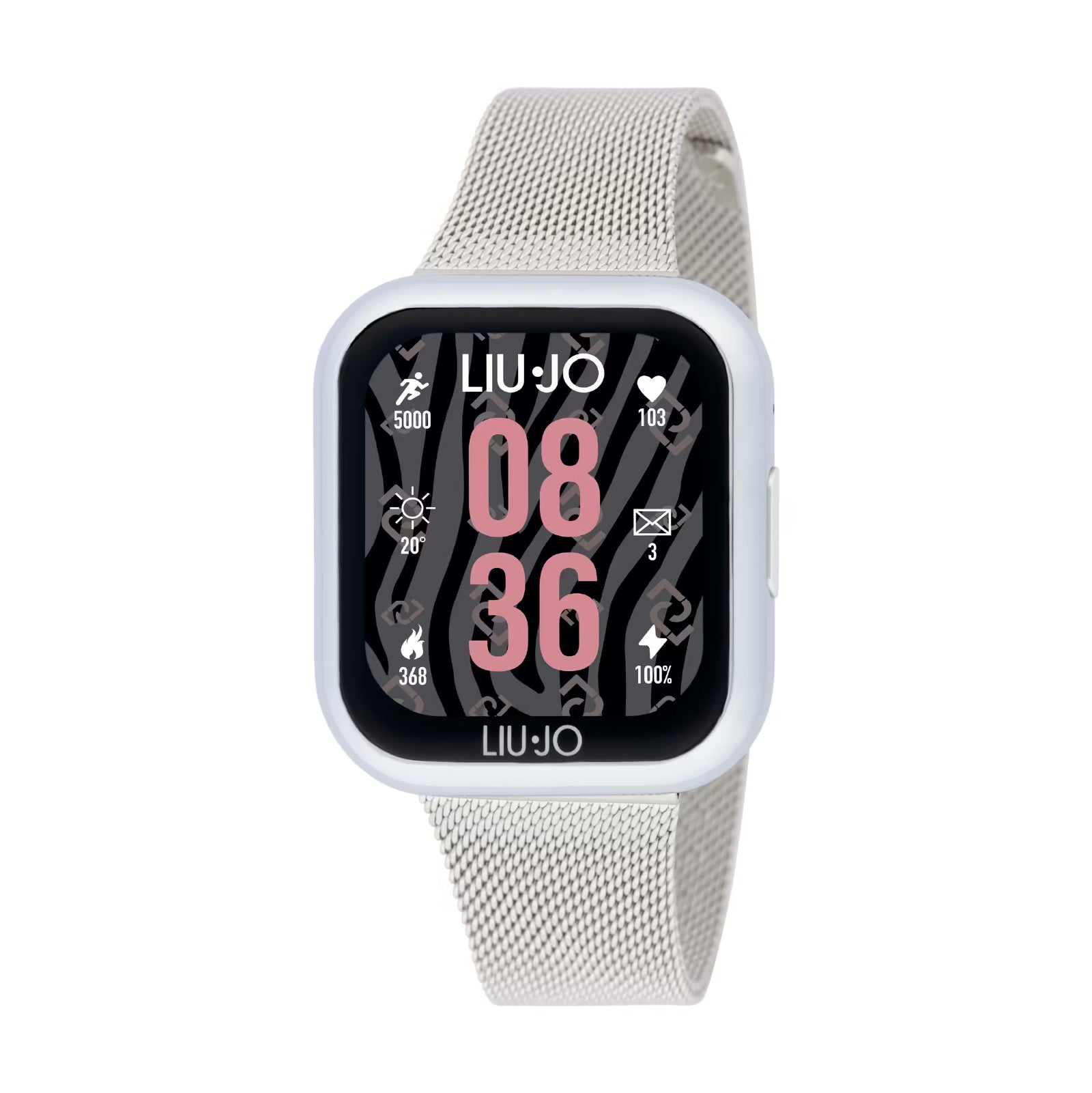 Smartwatch Liu Jo Mini in acciaio e cinturino maglia milano MISURA UNICA