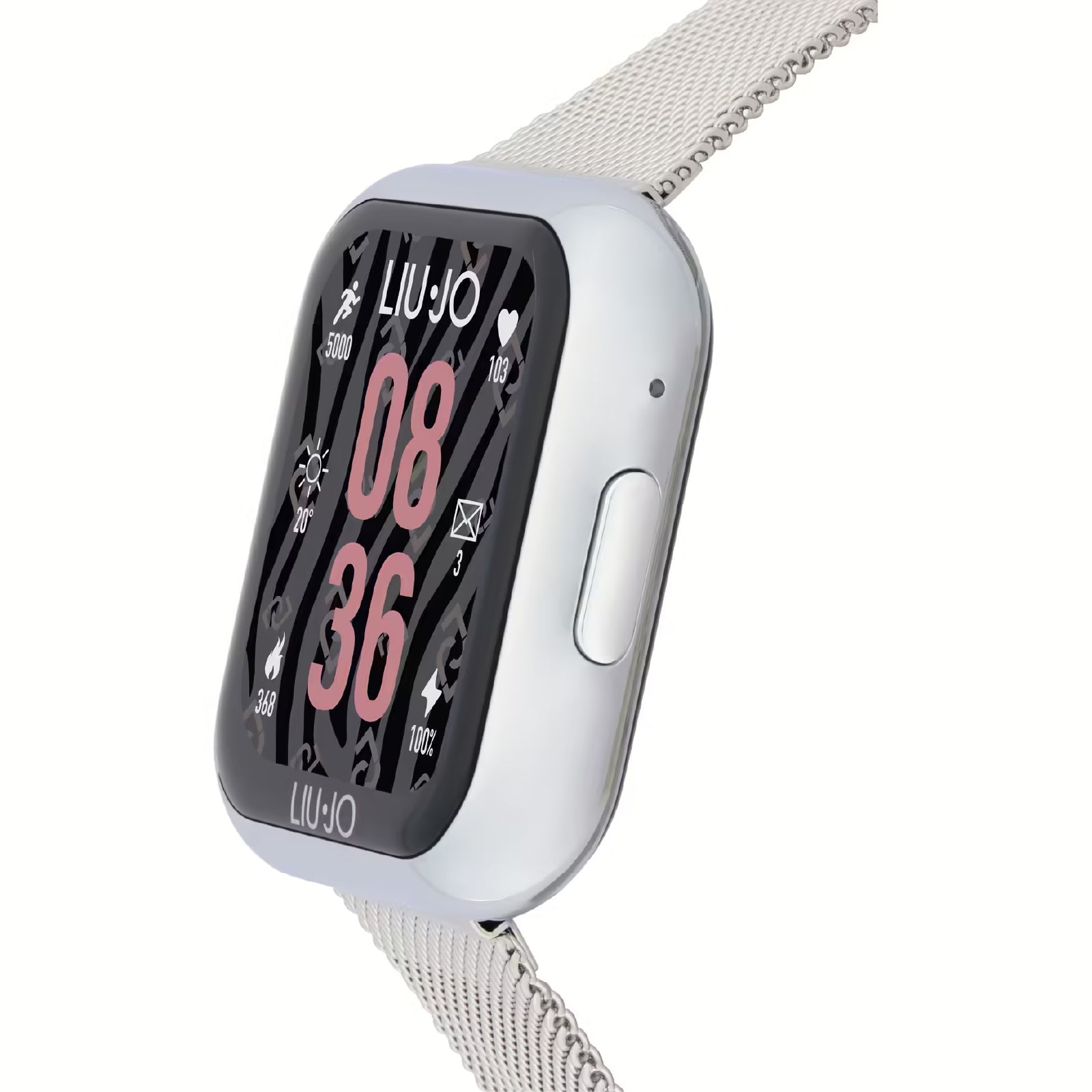 Smartwatch Liu Jo Mini in acciaio e cinturino maglia milano MISURA UNICA