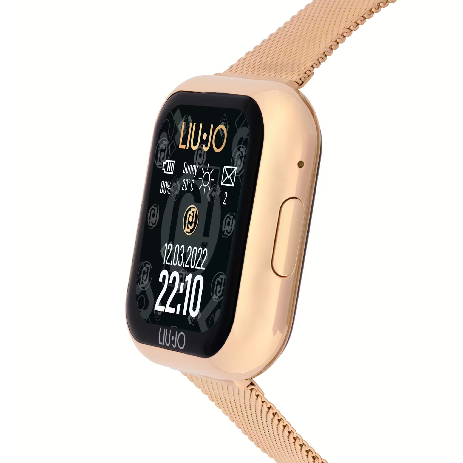 Smartwatch Liu Jo Mini in acciaio rosé cinturino milanese MISURA UNICA