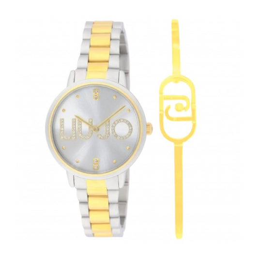 Set orologio e bracciale Liu Jo in acciaio bicolor rodio e oro MISURA UNICA