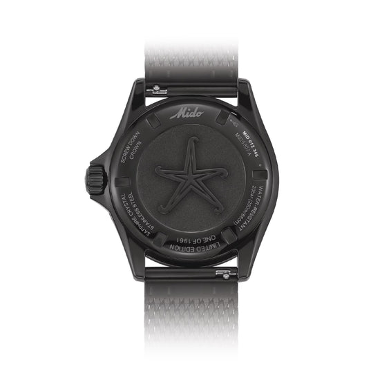 Orologio Mido in acciaio inossidabile con rivestimento PVD nero M.0268073305100