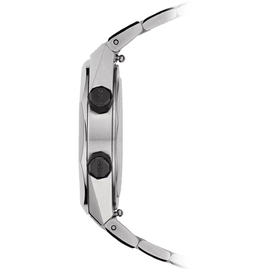 Orologio automatico Mido Multifort 8 da uomo in acciaio con quadrante nero MISURA UNICA