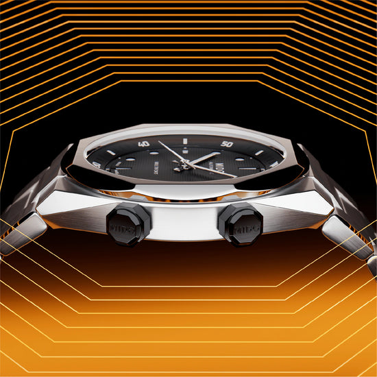 Orologio automatico Mido Multifort 8 da uomo in acciaio con quadrante nero MISURA UNICA