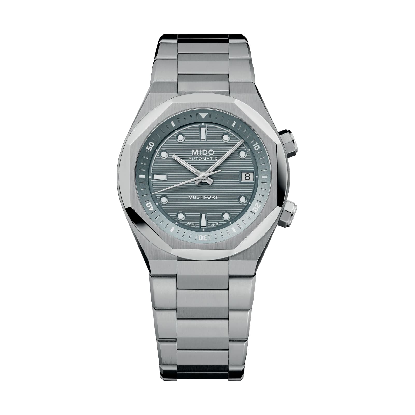 Orologio MIDO Multifort in acciaio con quadrante grigio MISURA UNICA