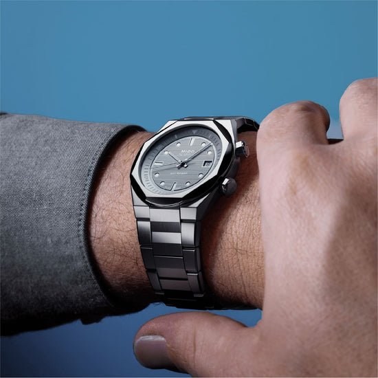 Orologio MIDO Multifort in acciaio con quadrante grigio MISURA UNICA