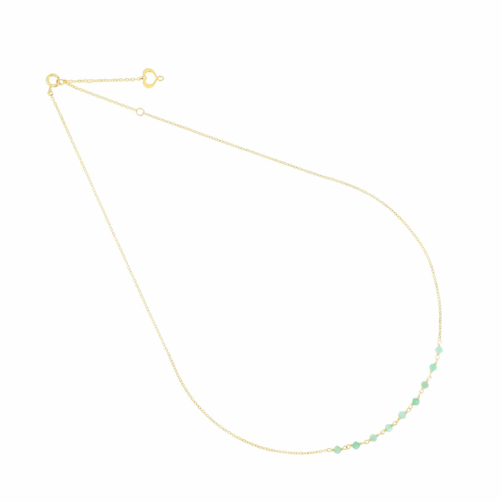 Collana Maman et Sophie Gemme in oro giallo 18k con smeraldi MISURA UNICA