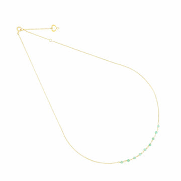 Collana Maman et Sophie Gemme in oro giallo 18k con smeraldi MISURA UNICA