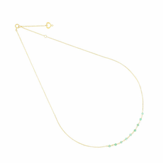 Collana Maman et Sophie Gemme in oro giallo 18k con smeraldi MISURA UNICA