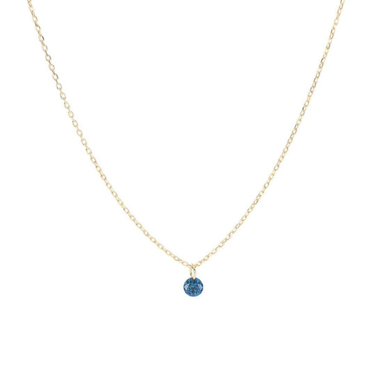 Collana in oro 18kt donna Maman et Sophie AURUM diamante blu MISURA UNICA