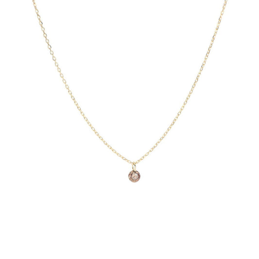 Collana oro 18kt Maman et Sophie AURUM diamante marrone MISURA UNICA