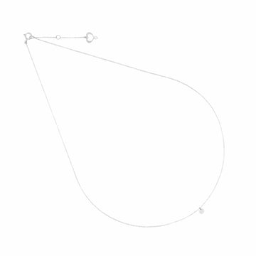 Collana Maman et Sophie in oro bianco con diamante 0,13 ct MISURA UNICA