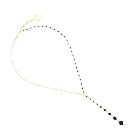 Collana Maman et Sophie in argento spinello nero per metà M.GCOND2RCT
