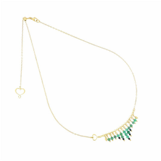 Collana girocollo Maman et Sophie con smeraldi e spinelli MISURA UNICA