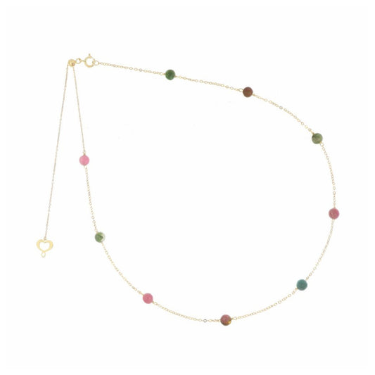 Collana oro 18kt Maman et Sophie AURUM tormalina multicolor MISURA UNICA