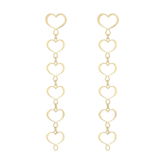 Orecchini pendenti Maman et Sophie in argento con 5 cuori M.ORMAM46GI