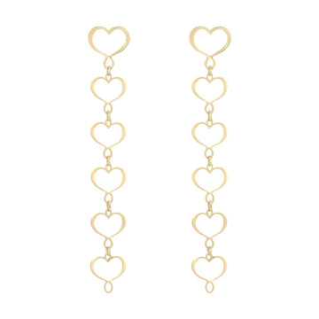 Orecchini pendenti Maman et Sophie in argento con 5 cuori M.ORMAM46GI