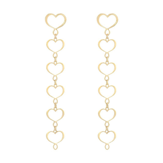 Orecchini pendenti Maman et Sophie in argento con 5 cuori M.ORMAM46GI