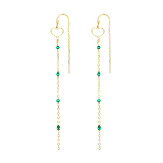 Orecchini pendenti donna Maman et Sophie con cuoricini MISURA UNICA