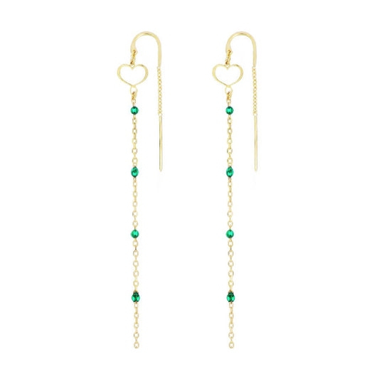 Orecchini pendenti donna Maman et Sophie con cuoricini MISURA UNICA