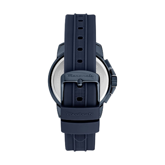 Orologio cronografo da uomo Maserati in acciaio colore blu MISURA UNICA