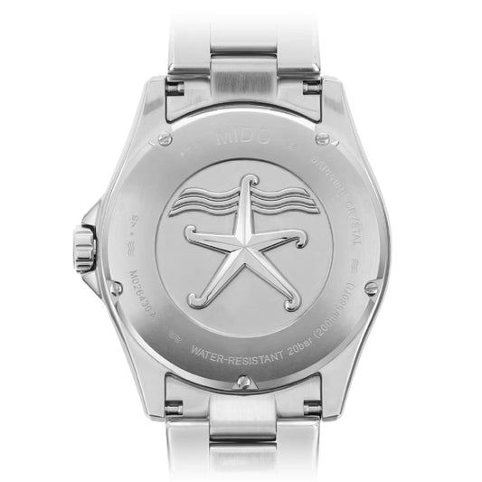 Orologio automatico acciaio Mido Ocean Star 200 uomo argento e blu, datario M0264301104100-2